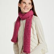 Pink Heather Nepped Wool Scarf