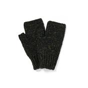 Green Aran Nepped Fingerless Mittens