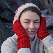 Robin Merino Wool Cashmere Aran Cable Handwarmers image