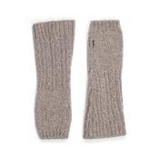 Mushroom Merino Wool Cashmere Aran Cable Handwarmers