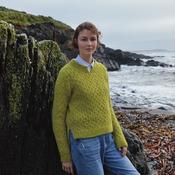 Apple Alpaca &amp; Merino Wool Honeycomb Stitch Sweater image