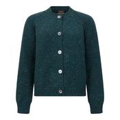 Scots Pine Fleck Merino Cropped Raglan Cardigan