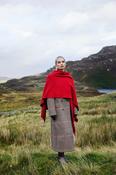 Red Isla Knit Cape