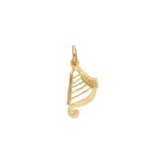 10K Yellow Gold Harp Charm image