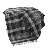 Charcoal Check Large Wool Blanket image