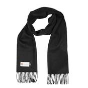 Black Merino Wool Scarf