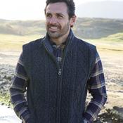 Grey Sleeveless Lined Vest
