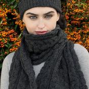 Charcoal Aran Scarf image