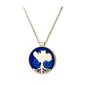 Growing Home Large Necklace Blue