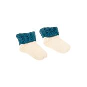 Natural &amp; Blue Knitted Baby Socks