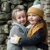Natural and Mustard Kids Wool Hat