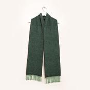 Green Herringbone Merino &amp; Cashmere Scarf image