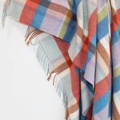 Multi Colour Check Merino &amp; Lambswool Blanket