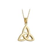 14K Trinity Knot Pendant, Yellow Gold