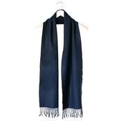 Navy Merino Wool Scarf
