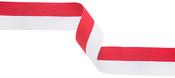 10mm RED &amp;amp; WHITE RIBBON image