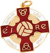 33mm RED FOOTBALL GOLD MEDAL image