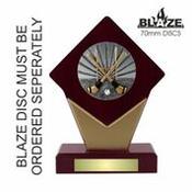 20cm Wood Blaze Plaque (V203)