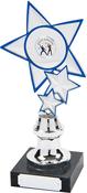 D708-116 22.5cm Silver/Blue Trophy image