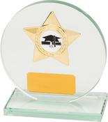 H163-63 Round Jade Glass Award image