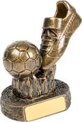 R660-64 18cm BRONZE SOCCER BOOT &amp;amp; BALL