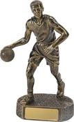 R662-42 MALE BRONZE BASKETBALL RESIN