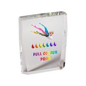 CC733C GLASS AWARD FULL COLOUR PRINTING 15cm IN A SATIN LINED PRESENTATION BOX image