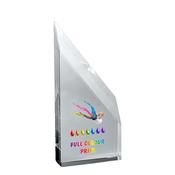 GLASS AWARD FULL COLOUR PRINTED 20cm CC770A image