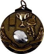 RUGBY MEDAL A0710AG GOLD