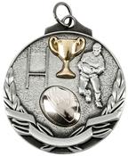 RUGBY MEDAL A0710AS SILVER image