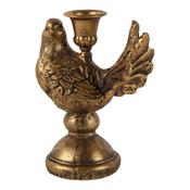 Candlestick bird resin 17 cm image