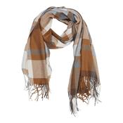 Scarf Alma, dk beige/blue image