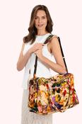 Luxe Weekender Bags - Cream Posy