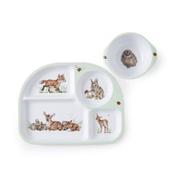 Little Wren 2 piece Divided Plate and Bowl Set image
