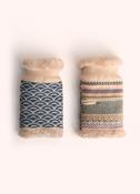 Agatha Wrist Warmers, Denim Mix image