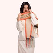 Aria Cosy Scarf, Peach Mix
