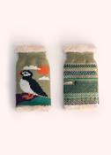 Puffin Wrist Warmers, Moss image