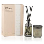 French Linen Water Candle &amp; Diffuser Gift Set