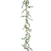 Green Leaf &amp; Red Berry Garland image