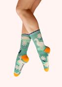 Ladies' Ankle Socks - Daisy Ducks in Jade image