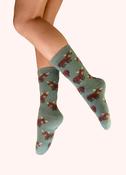 Highland Cow Fuzzy Socks image