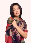 Wool Wrap Scarf - Tulip