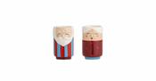 Granny Salt &amp; Pepper Shaker Set, Red, Stoneware image