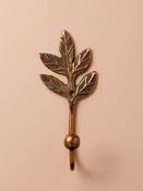 Golden metal leaf hook