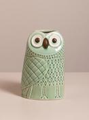 Bohemian owl vase