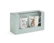 Wrendale Rabbit &amp; Duck Gift Set Of 2 Mugs