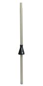 Fibreglass operating rod, bottom section with rain shield