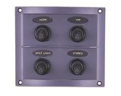 SPLASH PROOF SWITCH PANEL 4 GANG