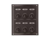 SPLASHPROOF 6 GANG SWITCH PANEL