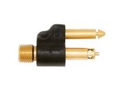 Mercury 1/4 NPT Brass Male Tank Fitting.  1998 And Newer Style Engines; Two Prong Clip Style